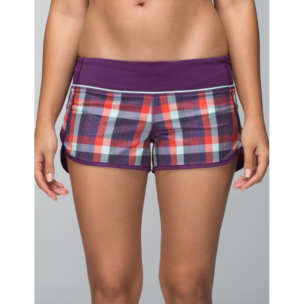 Lululemon Speed Shorts: Wheezy Check Size 8
